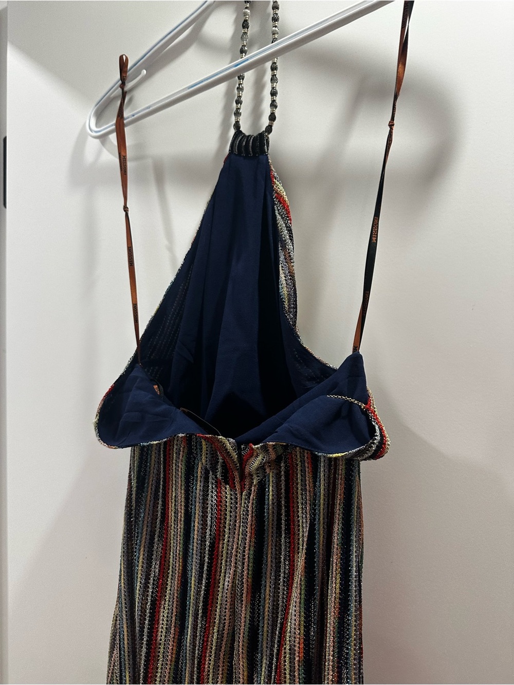 Missoni Multicolor Striped Halter Maxi Dress - Picture 3 of 7